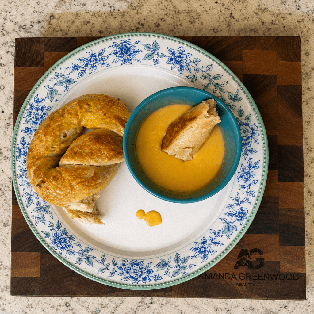 Recipe note: This pretzel recipe was adapted from This Jess Cooks’ sourdough discard soft pretzel recipe. I rewrote the instructions and added my own notes, serving ideas, and Recipe Box styling here because this one was easy, fun, and a hit at home.