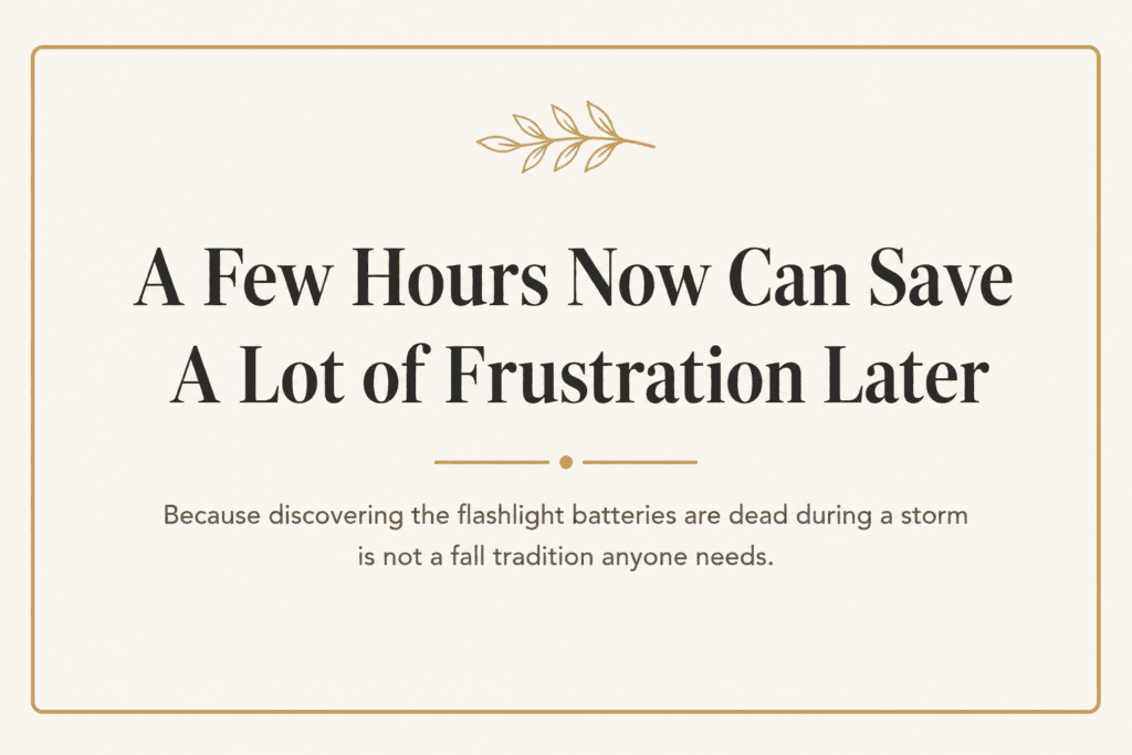 Late summer home reset reminder that a few hours now can prevent fall frustrations