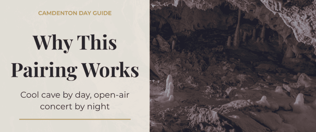 Bridal Cave and Ozarks Amphitheater Camdenton day trip pairing