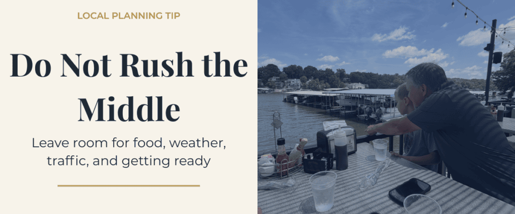 Simple Camdenton day trip planning between Bridal Cave and Ozarks Amphitheater